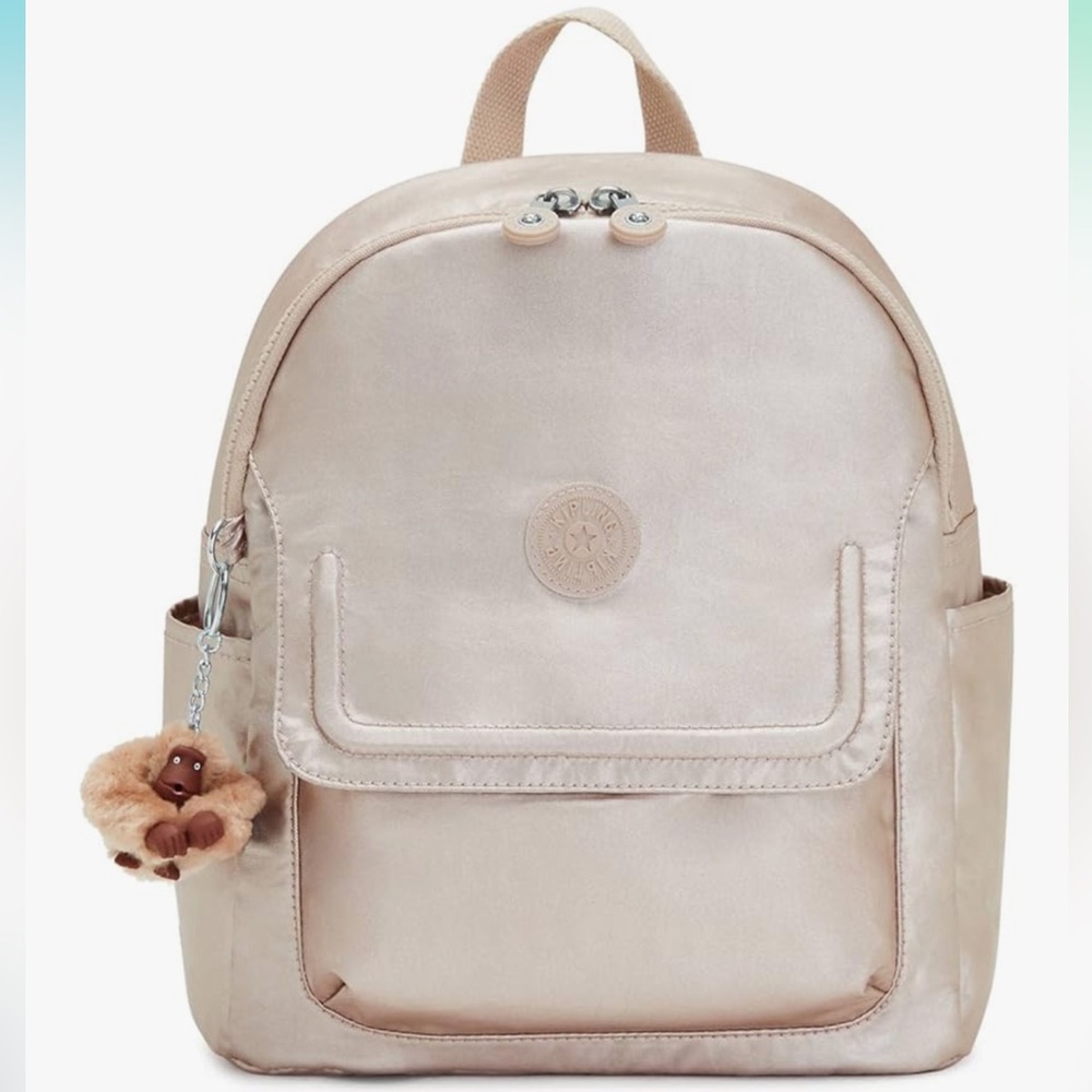Kipling Matta Up Backpack in Quartz Metallic Gold (KI2061 3IT) NWT